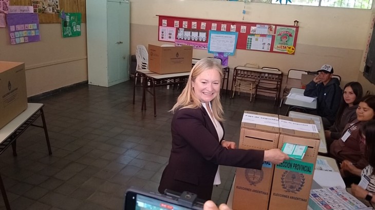 Voto Hebe Casado: "La participación de la gente fortalece a la democracia"